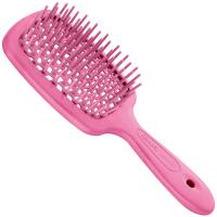 Щетка Janeke Superbrush Small для волос, флуоресцентно-фуксия