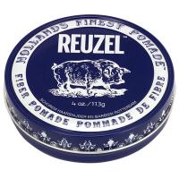 Помада темно-синяя Reuzel Fiber Pomade подвижной фиксации для укладки волос, 113 г