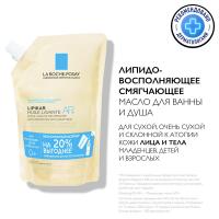 Масло липидовосполняющее La Roche-Posay Lipikar Oil AP+ смягчающее для ванны и душа, рефил, 400 мл