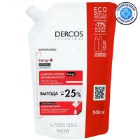 Шампунь тонизирующий Vichy Dercos Energy+ против выпадения и истончения волос, рефил, 500 мл