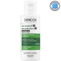 Шампунь-уход интенсивный Vichy Dercos Anti-Dandruff против перхоти, для нормальных и жирных волос, 75 мл