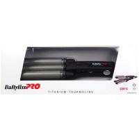 Плойка-волна тройная BaByliss PRO Titanium-Tourmaline для волос, 22-19-22 мм