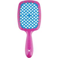 Щетка Janeke Superbrush малая, фуксия и синий, 17.5х7х3 см
