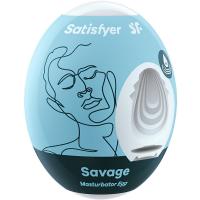 Яйцо-мастурбатор Satisfyer Savage влажный, 7х5.5 см