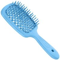 Щетка Janeke Superbrush Small для волос, флуоресцентно-бирюзовая