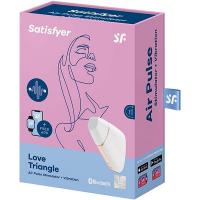 Стимулятор клиторальный Satisfyer Love Triangle Connect App White с вибрацией