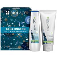 Набор Matrix Biolage Keratindose для сильно поврежденных волос, шампунь, 250 мл + кондиционер, 200 мл