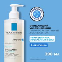 Крем-гель очищающий La Roche-Posay Effaclar Н Iso-Biome для пересушенной проблемной кожи, 390 мл