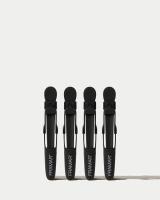 Зажим Framar с прорезиненным покрытием, черный, 4 шт.