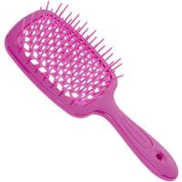 Щетка Janeke Superbrush для волос, флуоресцентно-розовая