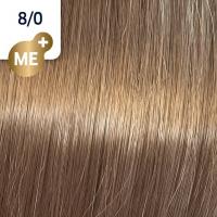 Крем-краска стойкая Wella Professionals Koleston Perfect ME + для волос, светлый блонд натуральный 8/0, 80 мл