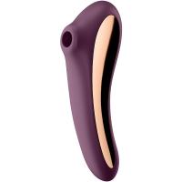 Стимулятор клитора Satisfyer Dual Kiss Connect App Wine Red с вибрацией