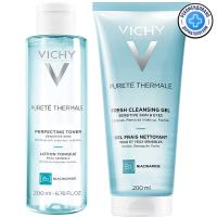 Набор Vichy Purete Thermale, гель очищающий, 200 мл + тоник, 200 мл