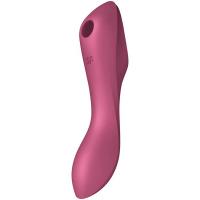 Стимулятор клитора Satisfyer Curvy Trinity 3 Red с вибрацией