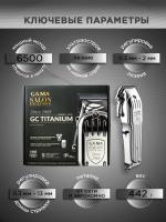Набор Ga.Ma для стрижки волос, машинка GC Titanium – RW + кисть-сметка