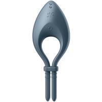 Кольцо эрекционное Satisfyer Bullseye Connect App Dark Blue с вибрацией