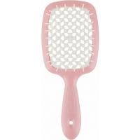 Щетка Janeke Superbrush малая, розово-белая, 17.5х7х3 см