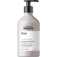 Шампунь L'Oreal Professionnel Serie Expert Silver для нейтрализации желтизны осветленных и седых волос, 500 мл