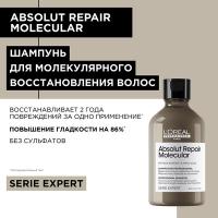 Шампунь L'Oreal Professionnel Serie Expert Absolut Repair Molecular для молекулярного восстановления волос, 300 мл