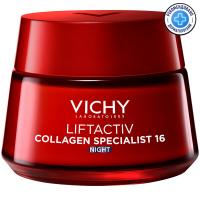Крем ночной Vichy Liftactiv Collagen Specialist 16 для молодости кожи лица, 50 мл