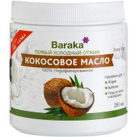 Масло кокосовое Baraka Extra Virgin нерафинированное, 250 мл