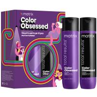 Набор весенний Matrix Total Results Color Obsessed для защиты цвета окрашенных волос, 300 мл + 300 мл