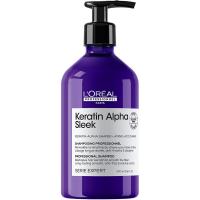 Шампунь бессульфатный L'Oreal Professionnel Serie Expert Keratin Alpha Sleek для непослушных и пористых волос, 500 мл