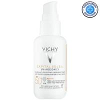 Флюид солнцезащитный Vichy Capital Soleil UV-Age Daily SPF50+ тонирующий для лица, 40 мл