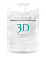 Альгинатная маска Medical Collagene 3D Express Protect для лица и тела с экстрактом виноградных косточек, 30 г