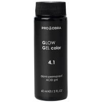 Краситель гелевый Obra Glow Gel Color полуперманентный для волос, 4.1 пепельный шатен, 60 мл