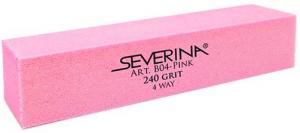 Баф для ногтей Severina B04, 240 grit, розовый